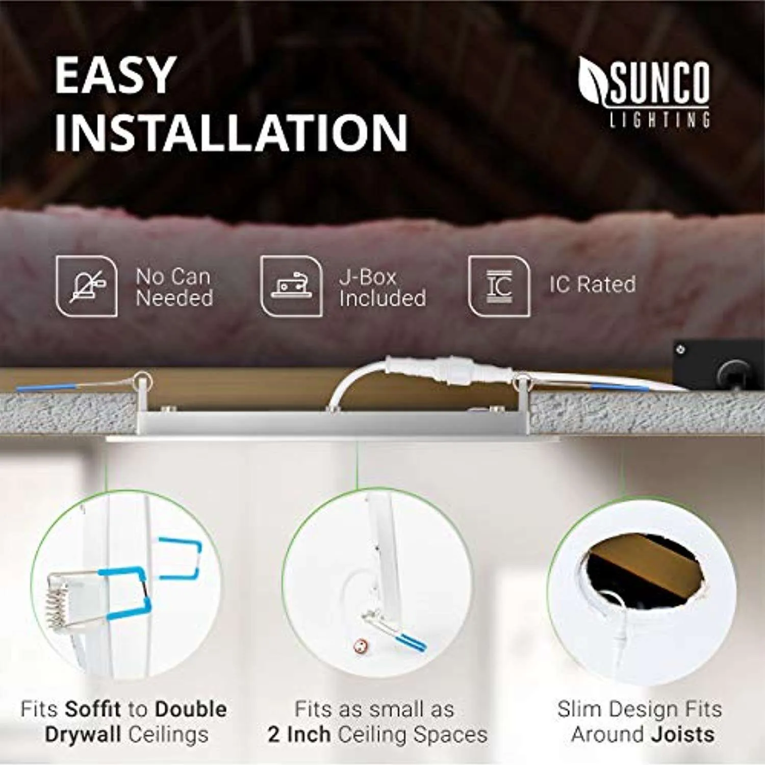 12 Pack 4 Inch Slim LED Downlight with Junction Box