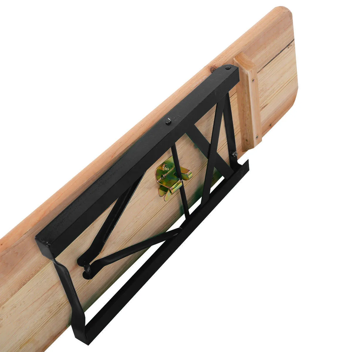 3 PCS Table Bench Set Folding Wooden Top Picnic Table