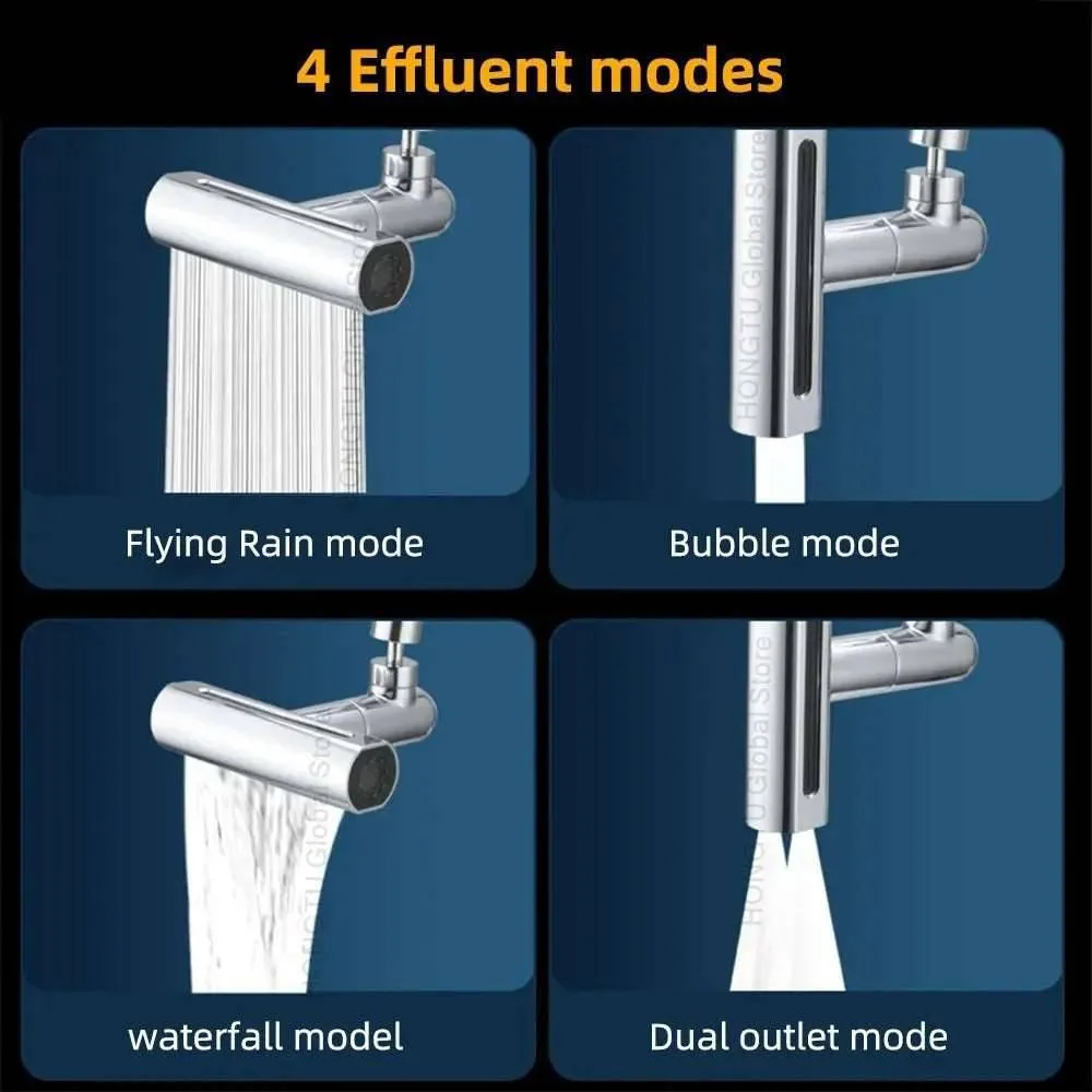 360 Swivel Waterfall Faucet Extension Adapter