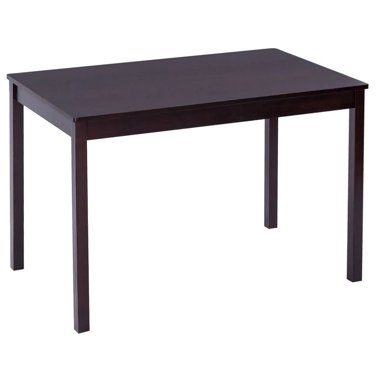 5PCS Solid Pine Wood Dining Set Table and 4 Chairs