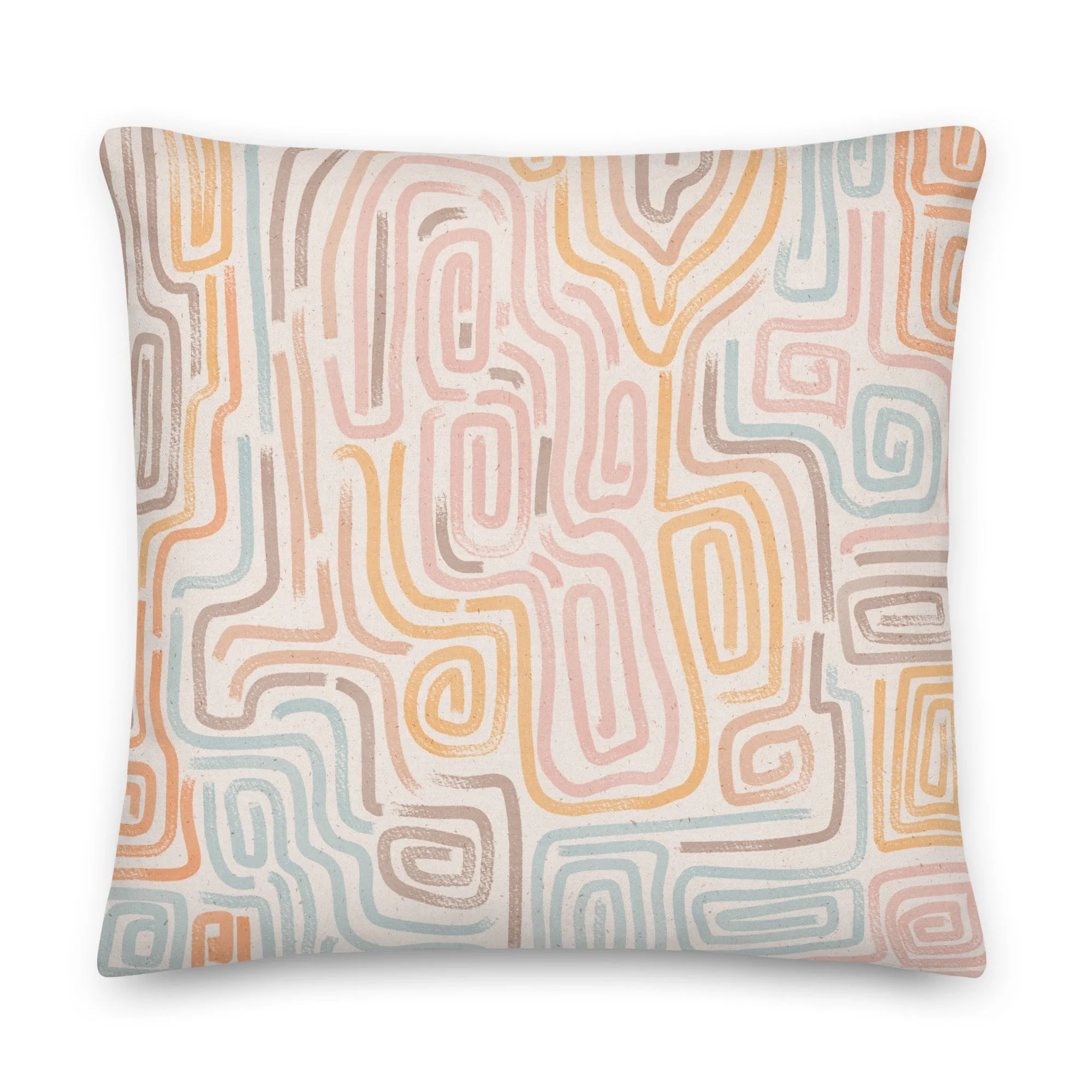 Abstrakt Serenity Throw Pillow