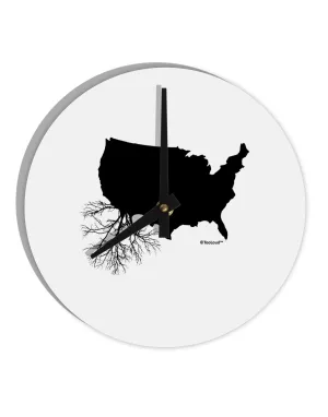 American Roots Design 10 InchRound Wall Clock  by TooLoud