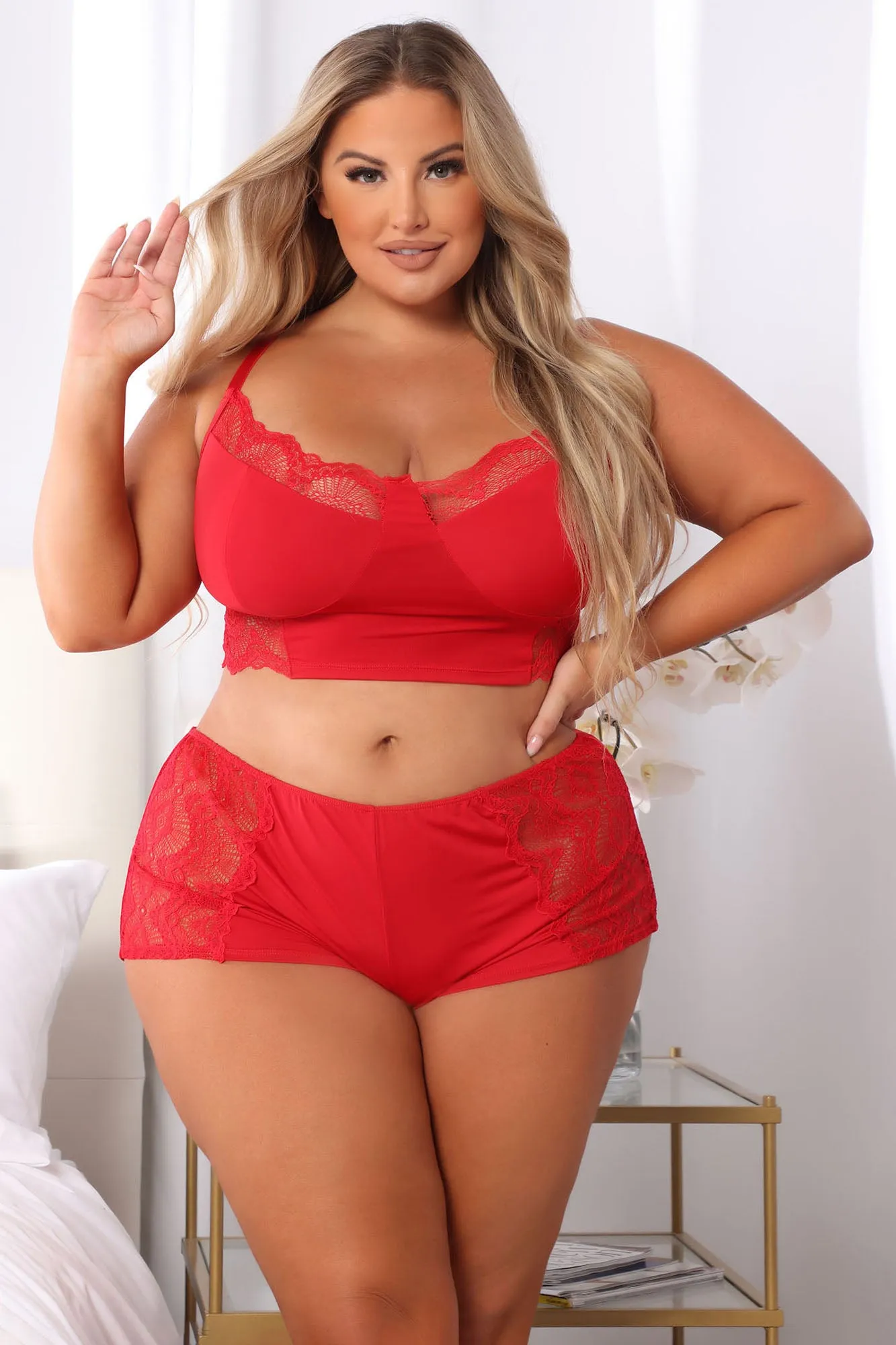 Bedroom Fantasy 2 Piece Set - Red