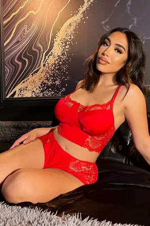 Bedroom Fantasy 2 Piece Set - Red