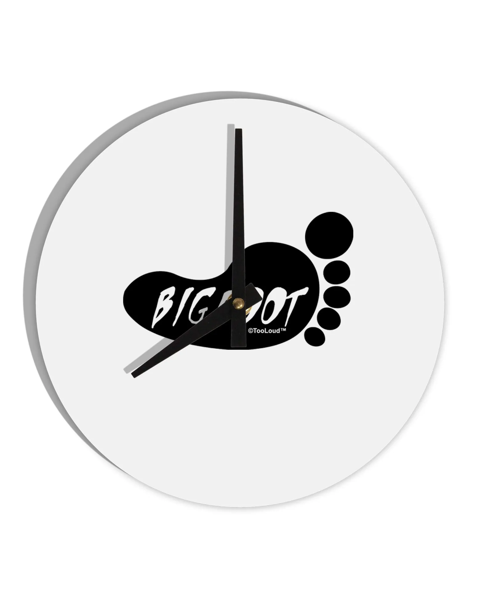 Bigfoot 10 InchRound Wall Clock  by TooLoud