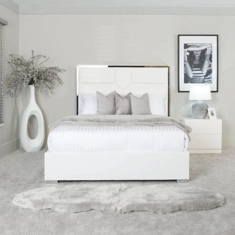 Blanco King Size Bedframe - White