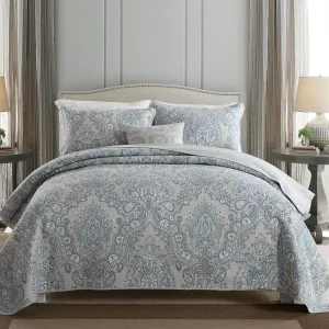 Bohemian Royal Beige Cotton 3 Piece Bedspread Embroidery Bedding Set