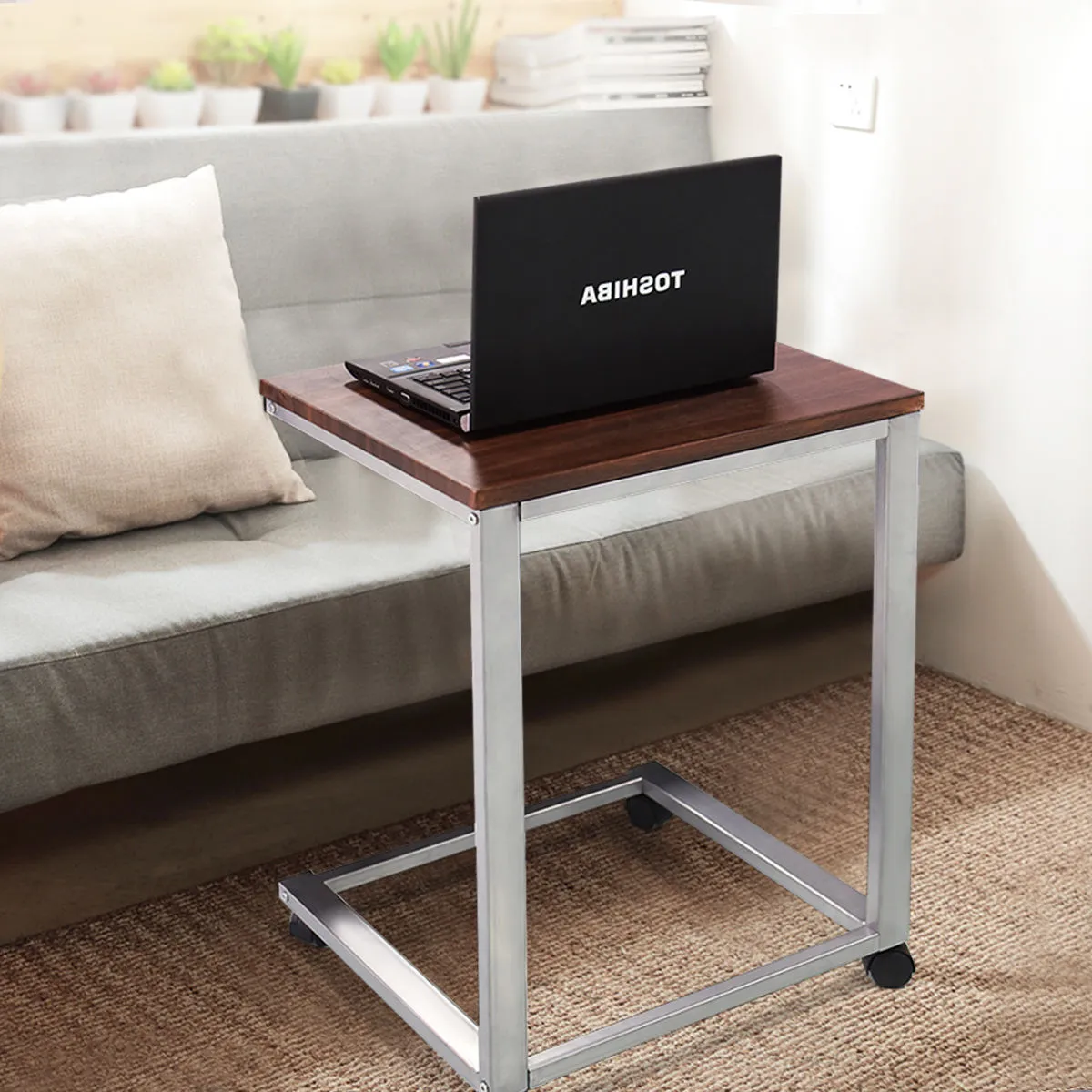 Coffee Tray Sofa Side End Table Modern Lap Stand