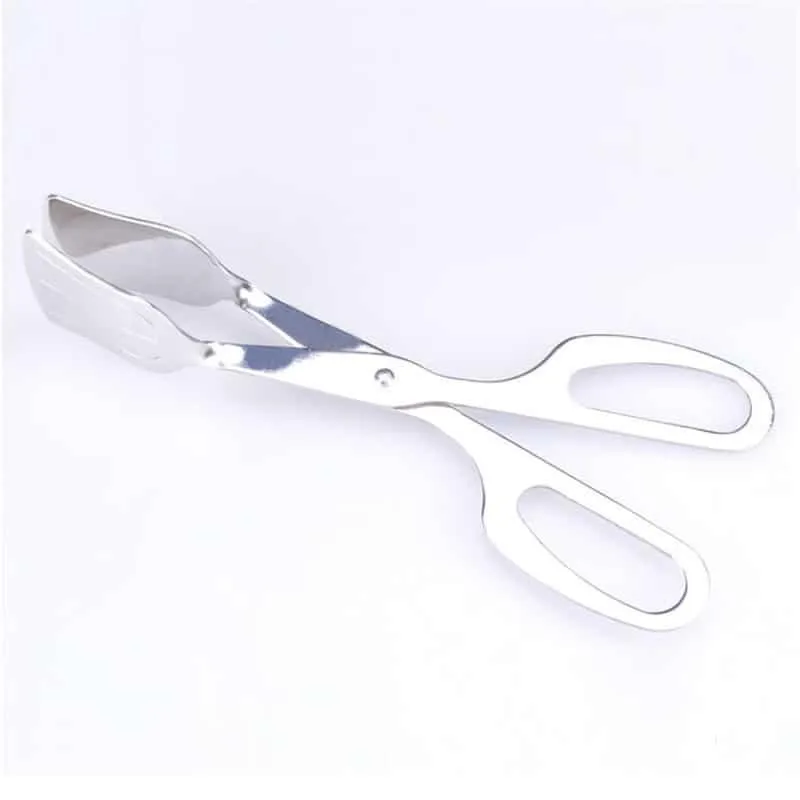Convenient Multipurpose Heat-Resistant Stainless Steel Kitchen Tongs