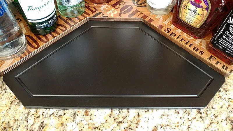 Counter Caddies™ - NATURAL - CORNER Shelf w/ K-CUP Holes