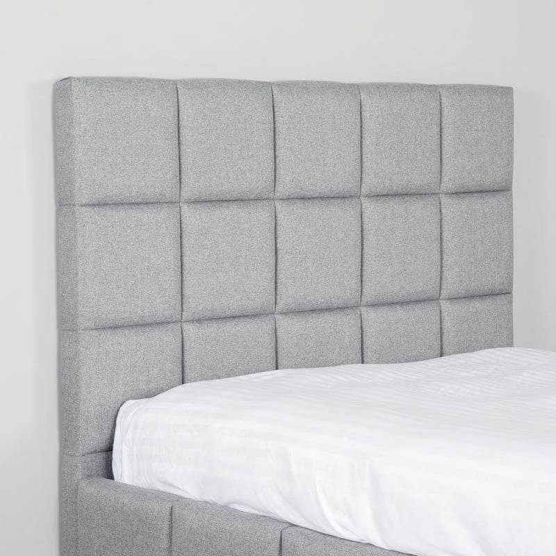 Cube King Size Bedframe - Grey