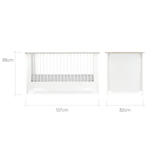 CuddleCo Clara CotBed - White