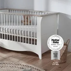 CuddleCo Clara CotBed - White/Ash