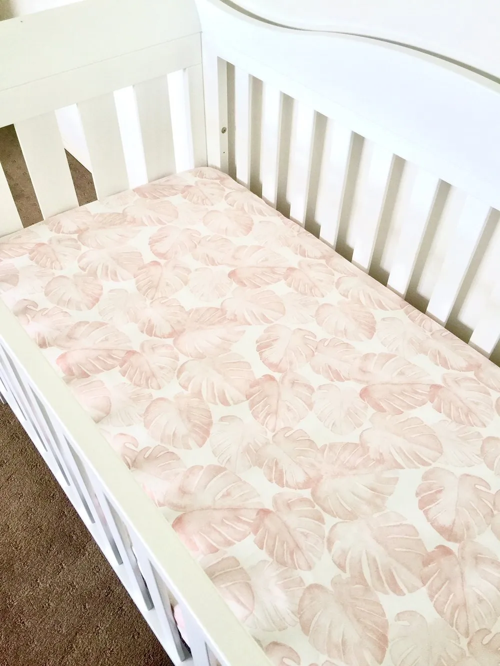 Cushion Cover - Dusty Pink Monstera