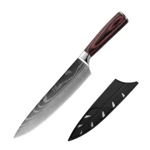 Damascus Stainless Steel -مجموعة سكاكين