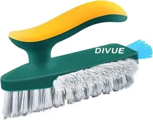 DIVUE Tile Wall Gap Cleaning Brush with 3 Type bristles Stiff Brush for Bathroom Tile Floor Brush Tile Cleaner Floor Cleaning Brushes for Household Kitchen Accessories Items Squeegees (Multi Color)