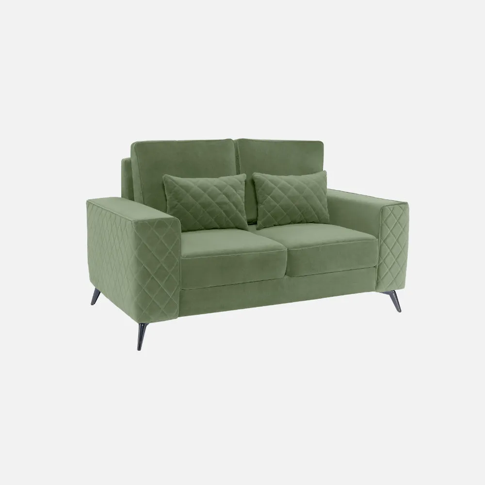 Eden Jade Green Fabric 2 Seater Sofa