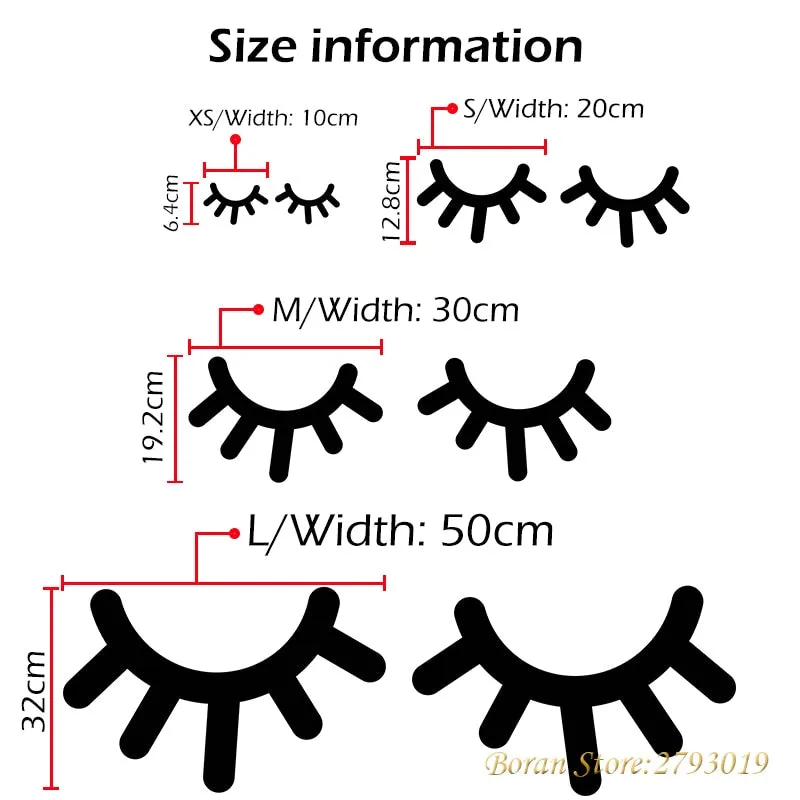 Eyelash Wall Stickers