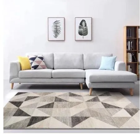 Geometric  Nordic Style Large Size Living Room  Rugs
