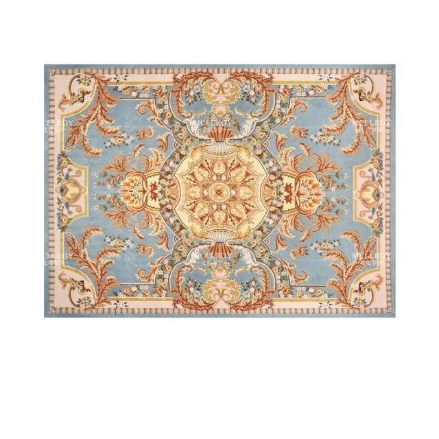 Imported Wool Living Room Hand Carved Thick Floor Mat  Rugs