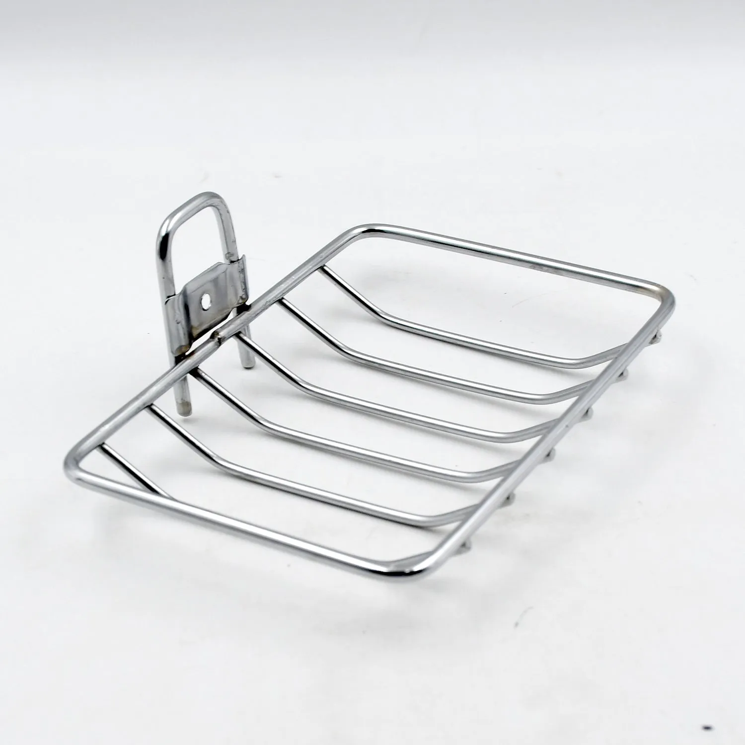Kitchen, Bathroom Stainless Steel Wall Mounted Self Adhesive Magic Sticker Soap Dish Holder Wall Hanging Soap Storage Rack