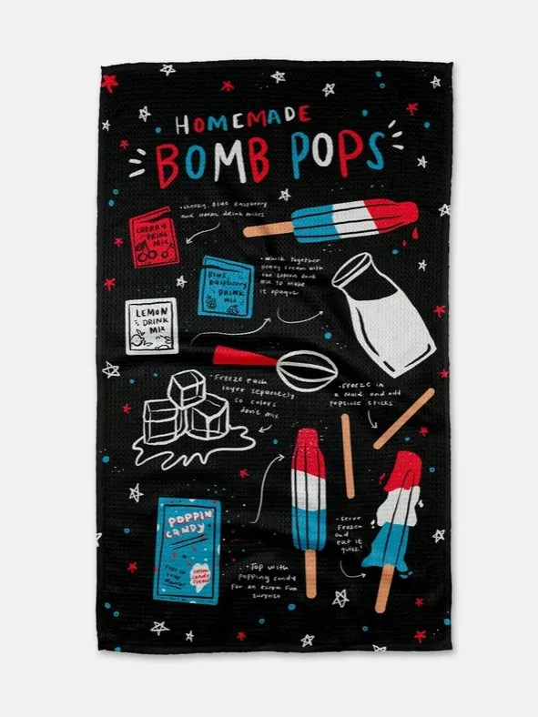 Kitchen Tea Towel - Popsicles