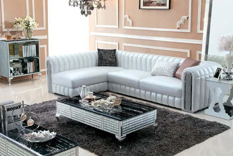 Leather Sofa Post-Modern SECTIONAL Combination Sofa Set