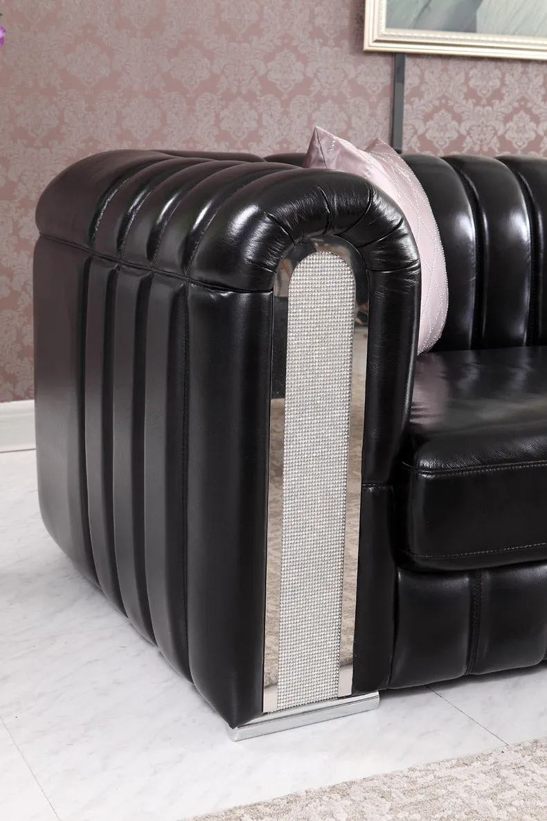 Leather Sofa Post-Modern SECTIONAL Combination Sofa Set