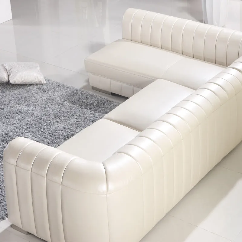 Leather Sofa Post-Modern SECTIONAL Combination Sofa Set