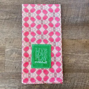 Live Love Play Pickleball Hand Towel