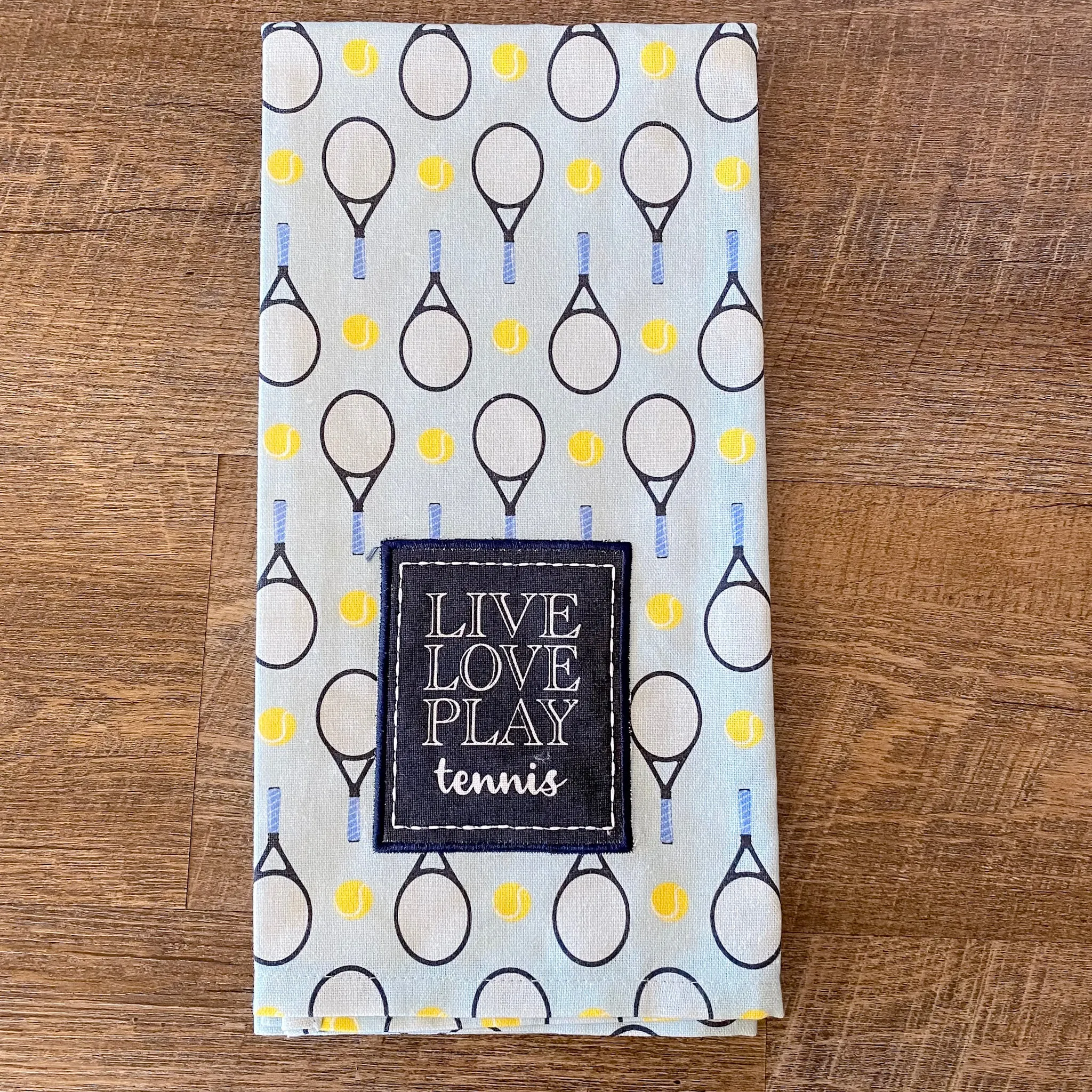 Live Love Play Tennis Hand Towel