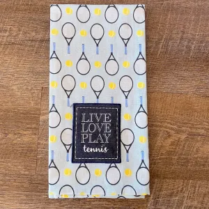 Live Love Play Tennis Hand Towel