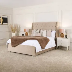Mayfair King Size Bedframe - Taupe