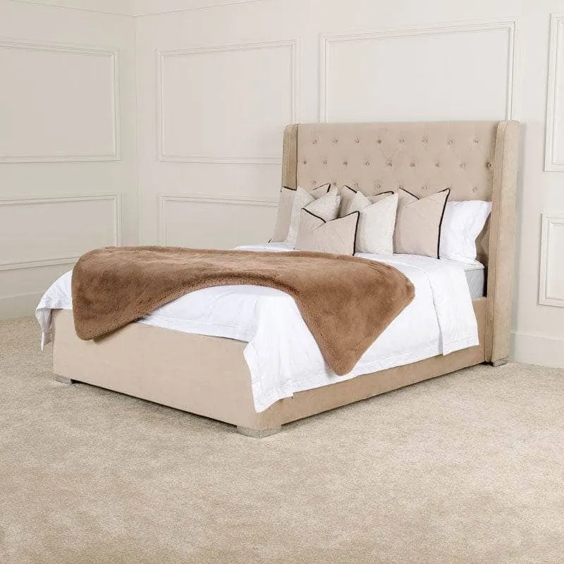 Mayfair King Size Bedframe - Taupe