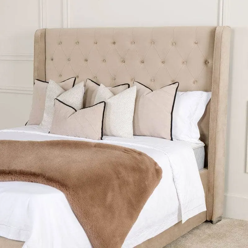 Mayfair King Size Bedframe - Taupe