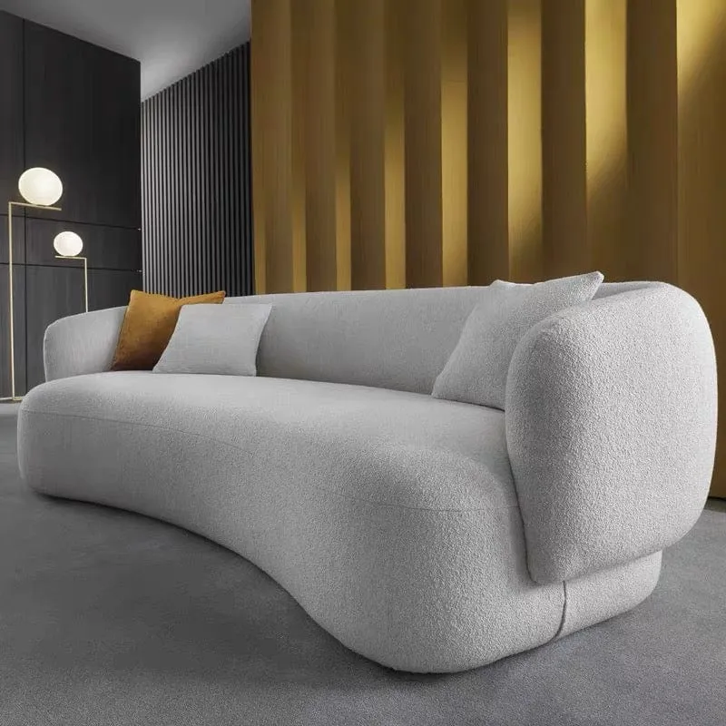 Megan Performance Boucle Curve Sofa