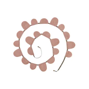 Muskhane Round Flag Garland Quartz Pink