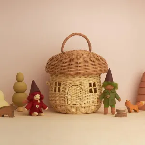 Olli Ella - Rattan Mushroom Basket - Natural