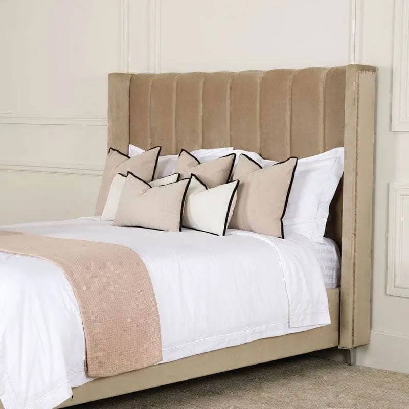 Panther King Size Bedframe Taupe