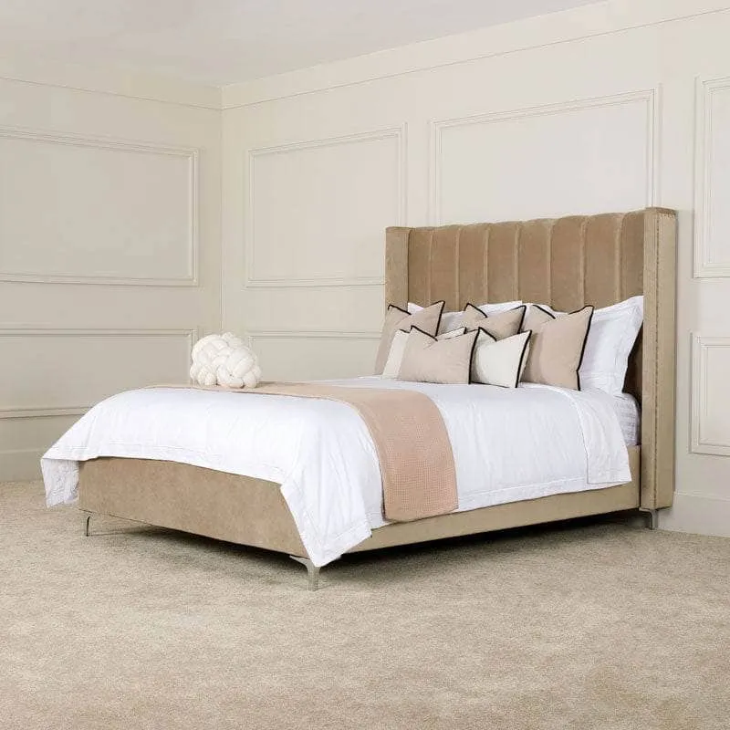 Panther King Size Bedframe Taupe