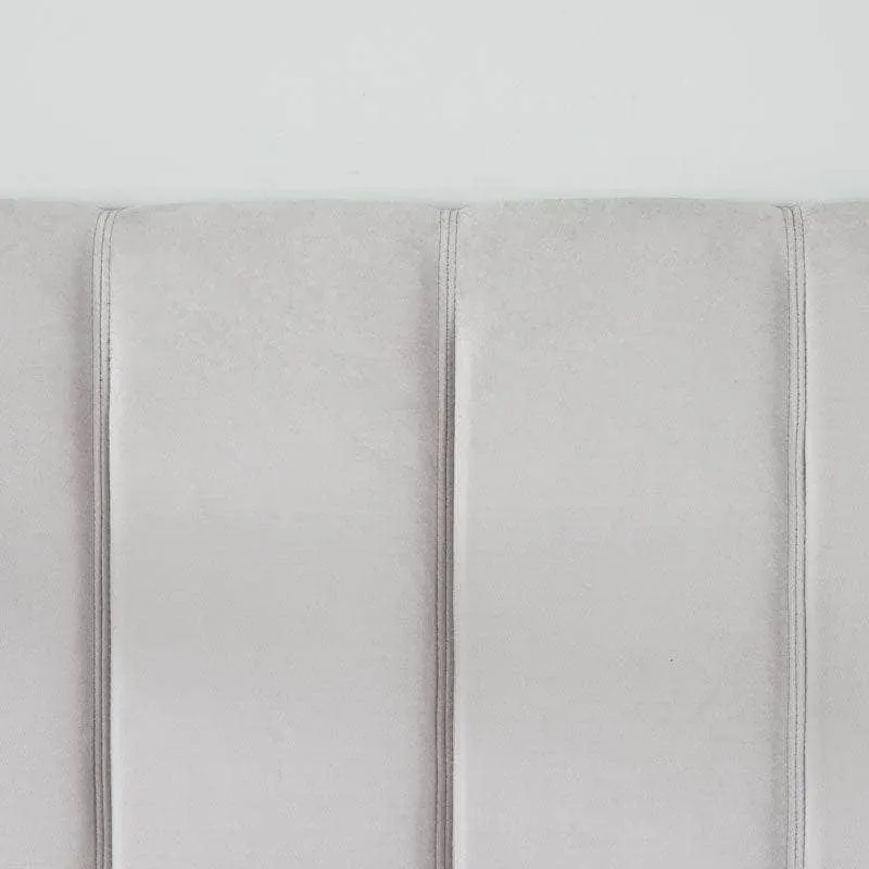 Panther Silver Fabric King Size Bed Frame