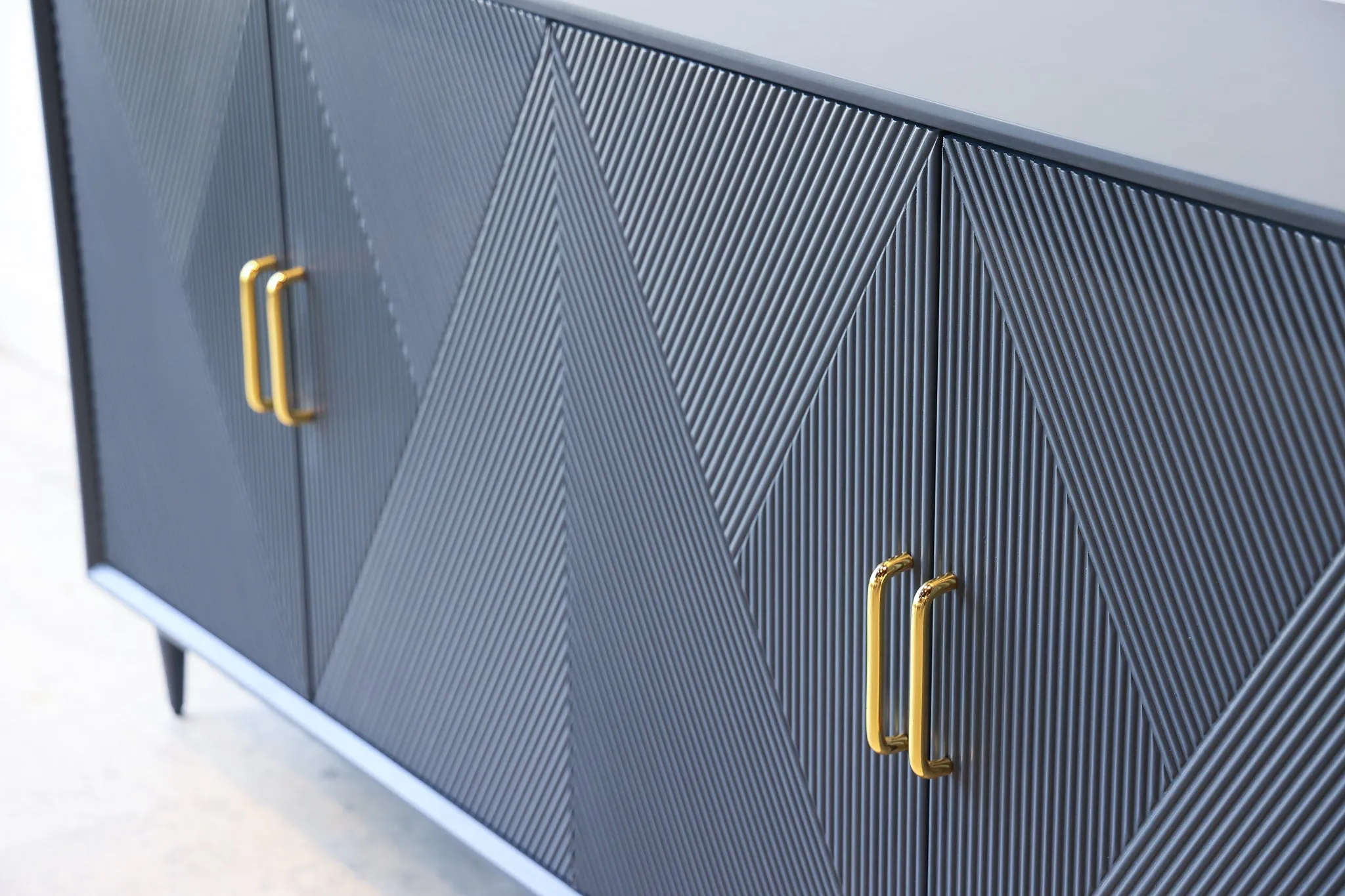 Phoebe Blue Wood Credenza