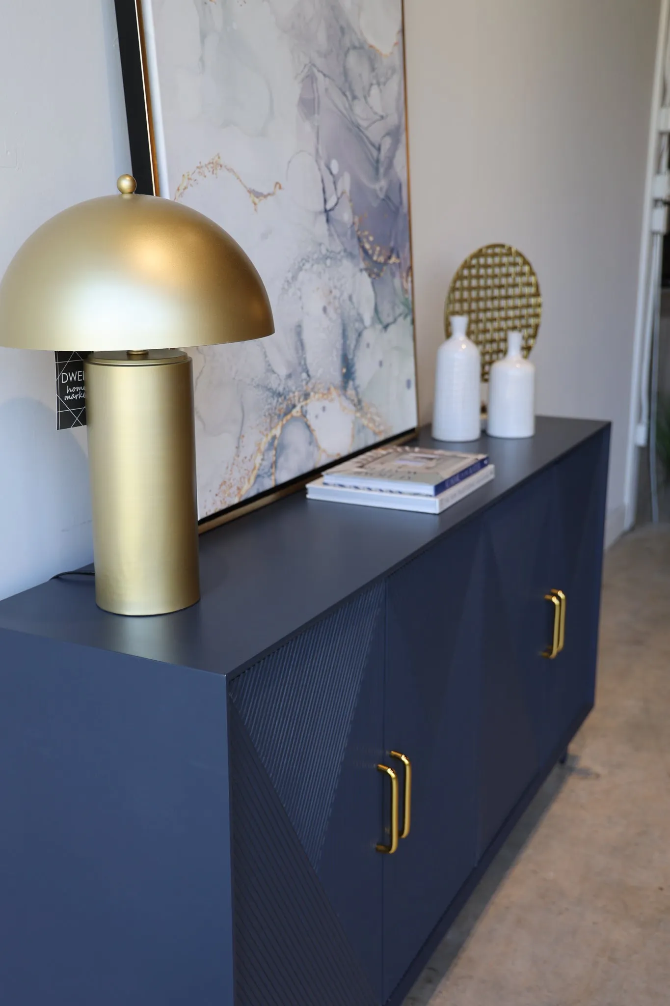Phoebe Blue Wood Credenza