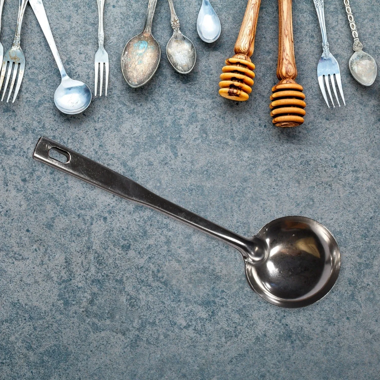 Stainless Steel Kitchen Cooking Ladles, Serving Spoons Set of (1).