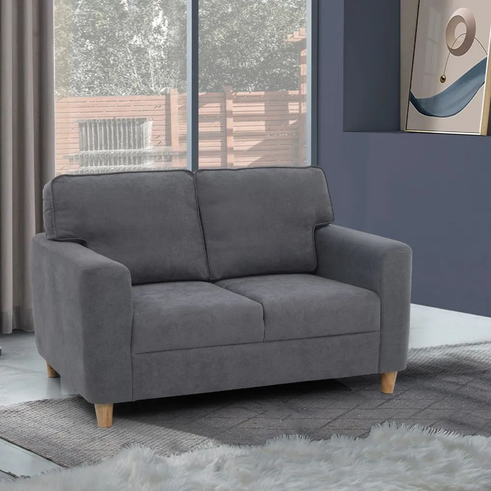 Utopia Grey Fabric 2 Seater Sofa